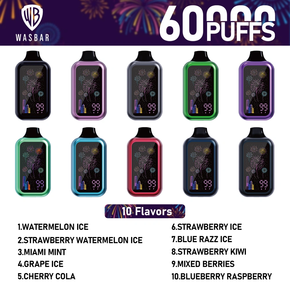 EU Vape Wasbar 60k Züge 60000 Elektronische Zigarette Großhandel Kostenloser Versand