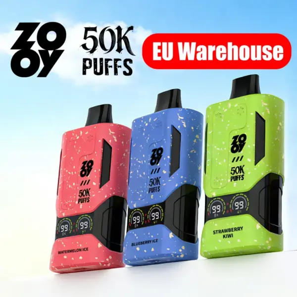 EU Vape ZOOY 50000 Puffs 50k Bildschirm Beste Einweg E-Zigarette Kostenloser Versand