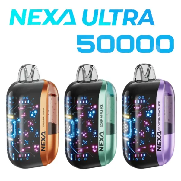NEXA 50k Puffs Utral 50000 Crystal Einweg Vape mit 20mg Nikotin Kostenloser Versand