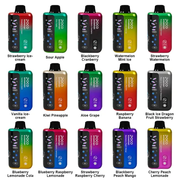 POCO 70000 Züge 70k Snowman Ice Control Einweg Vape Kostenloser Versand EU-Lager