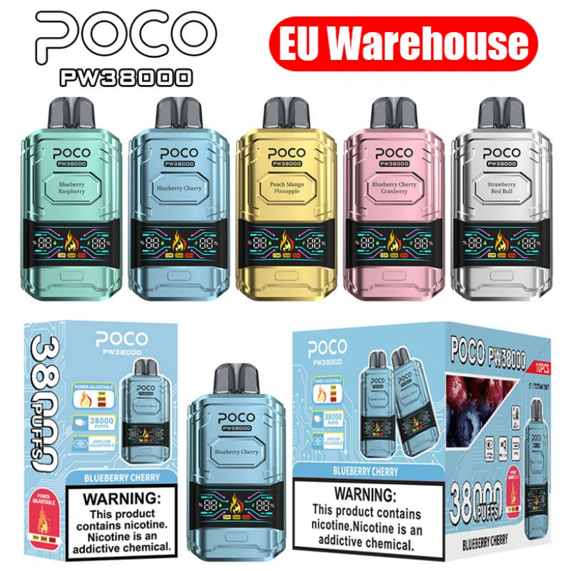 POCO PW 38000 Züge 38K Bester Einweg Vape Pen Kostenloser Versand EU Lager