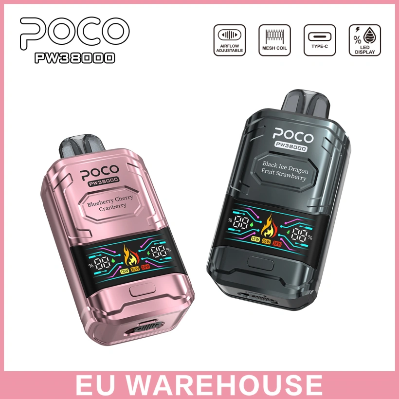POCO PW 38000 Züge 38K Bester Einweg Vape Pen Kostenloser Versand EU Lager