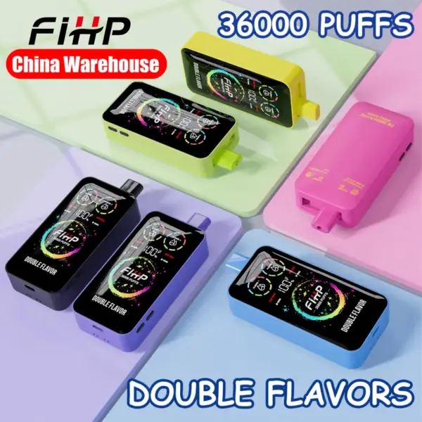 Puff 36k FIHP 36000 Züge 2 in 1 Einweg Vape Pen Kostenloser Versand China Lager
