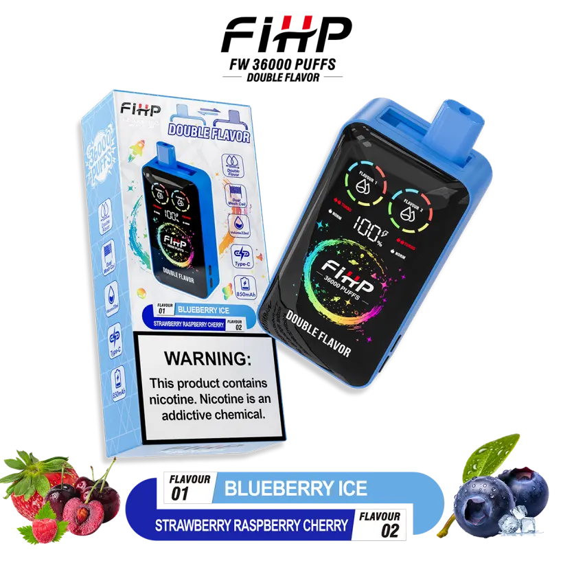 Puff 36k FIHP 36000 Züge 2 in 1 Einweg Vape Pen Kostenloser Versand China Lager