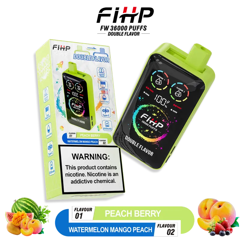 Puff 36k FIHP 36000 Züge 2 in 1 Einweg Vape Pen Kostenloser Versand China Lager