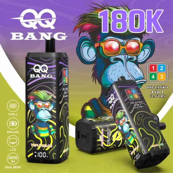 QQ Bang 180k Puffs 4 In 1 Einweg Vape 180000 Großhandel Kostenloser Versand
