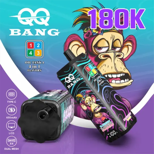 QQ Bang 180k Puffs 4 In 1 Einweg Vape 180000 Großhandel Kostenloser Versand