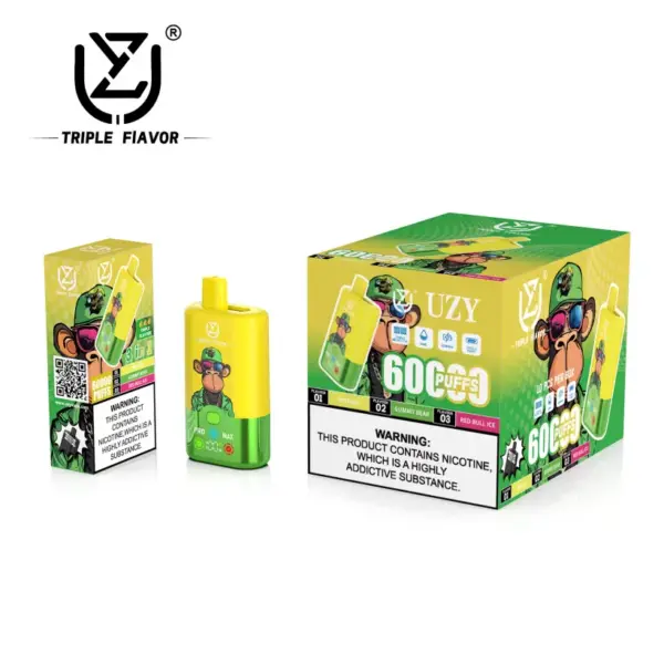 UZY 60K Puffs 3 in 1 Bestes Einweg Vape 60000 Kostenloser Versand EU Lager