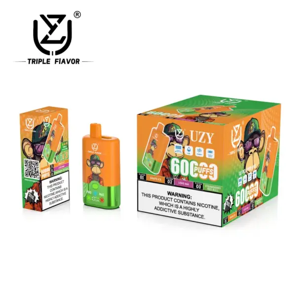 UZY 60K Puffs 3 in 1 Bestes Einweg Vape 60000 Kostenloser Versand EU Lager
