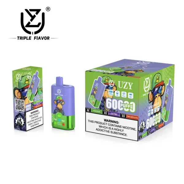 UZY 60K Puffs 3 in 1 Bestes Einweg Vape 60000 Kostenloser Versand EU Lager