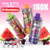 WASPE 180K Züge 8 in 1 Crystal Einweg Vape 180000 Kostenloser Versand aus EU Lager
