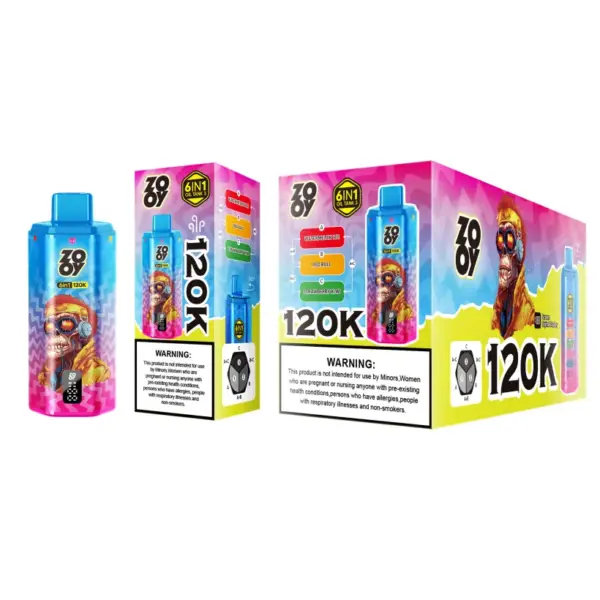 ZOOY 120K Puffs 6-in-1 Einweg Vape 120000 Kostenloser Versand aus EU-Lager