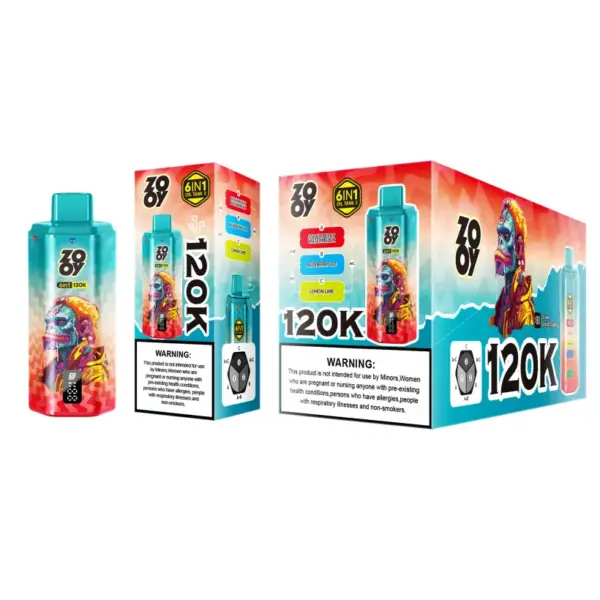 ZOOY 120K Puffs 6-in-1 Einweg Vape 120000 Kostenloser Versand aus EU-Lager