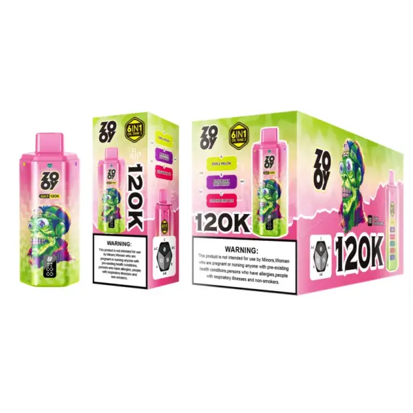 ZOOY 120K Puffs 6-in-1 Einweg Vape 120000 Kostenloser Versand aus EU-Lager