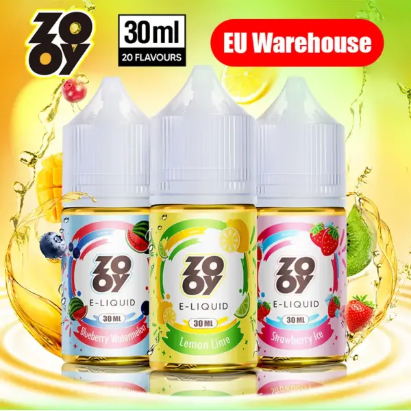 ZOOY 30ML E-Liquid Vape 30mg 50mg Nikotin EU Lager