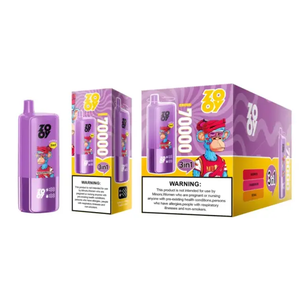 ZOOY 70K Puffs 70000 3 in 1 Drei Geschmäcker Einweg Vape Kostenloser Versand EU Lager