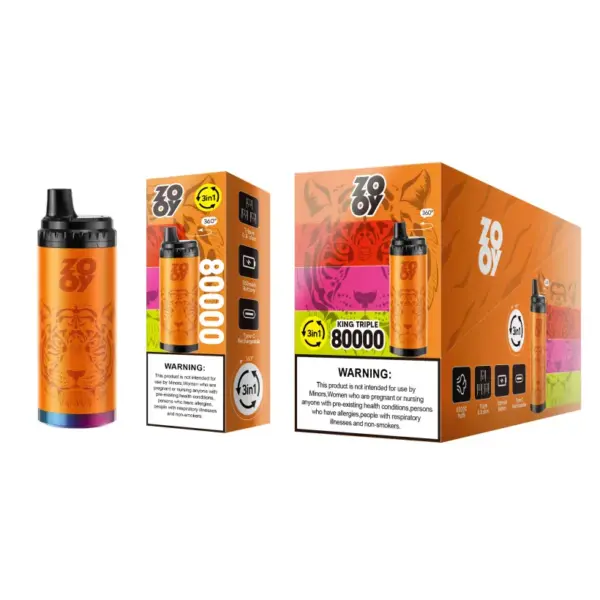 ZOOY 80k Züge Einweg Vape King Triple 80000 3 in 1 EU Lager