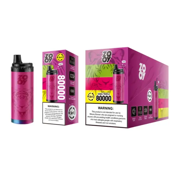ZOOY 80k Züge Einweg Vape King Triple 80000 3 in 1 EU Lager