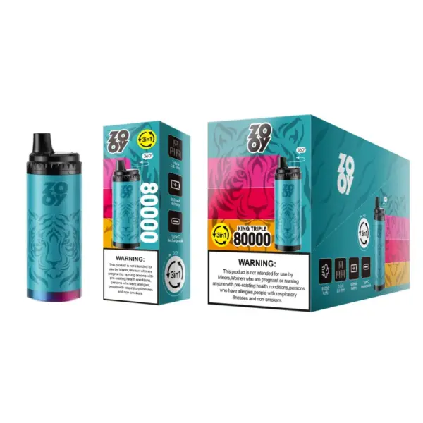 ZOOY 80k Züge Einweg Vape King Triple 80000 3 in 1 EU Lager