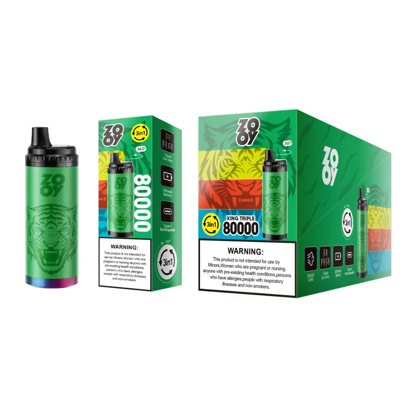 ZOOY 80k Züge Einweg Vape King Triple 80000 3 in 1 EU Lager
