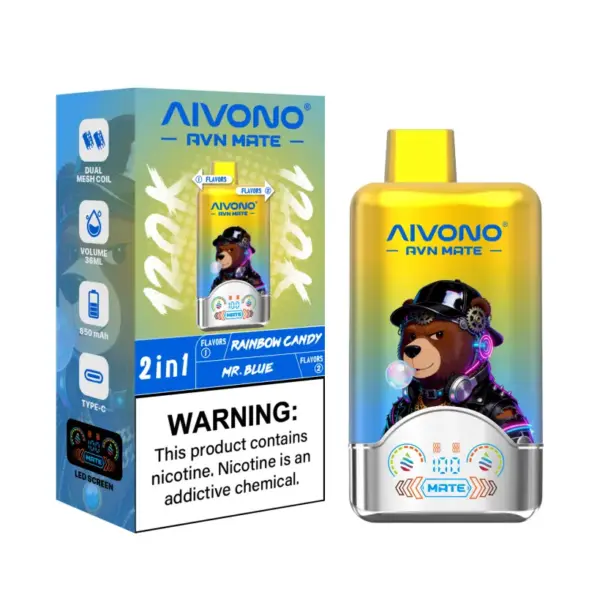 Aivono 120K Puffs 2 In 1 Aromen Avn Mate Einweg E Zigarette Großhandel Kostenloser Versand