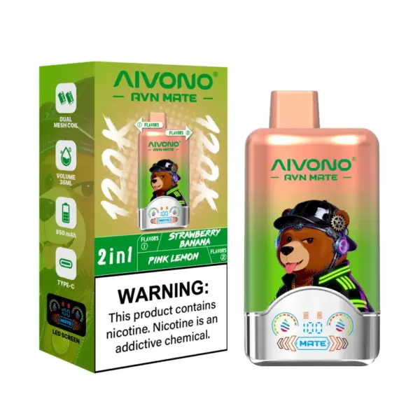 Aivono 120K Puffs 2 In 1 Aromen Avn Mate Einweg E Zigarette Großhandel Kostenloser Versand