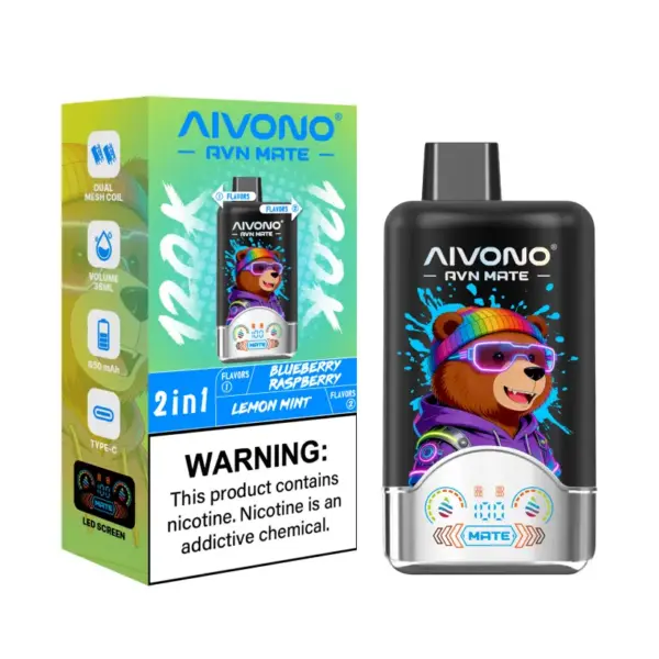Aivono 120K Puffs 2 In 1 Aromen Avn Mate Einweg E Zigarette Großhandel Kostenloser Versand