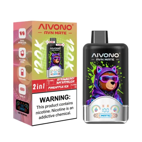Aivono 120K Puffs 2 In 1 Aromen Avn Mate Einweg E Zigarette Großhandel Kostenloser Versand