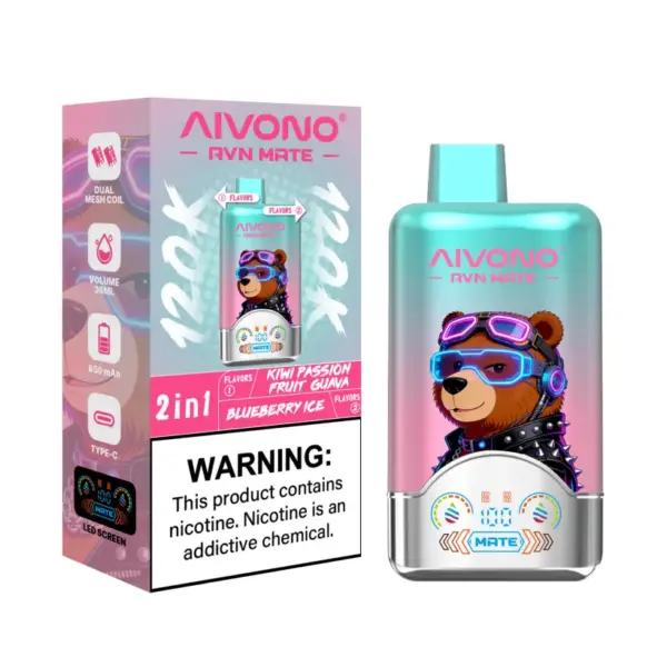 Aivono 120K Puffs 2 In 1 Aromen Avn Mate Einweg E Zigarette Großhandel Kostenloser Versand