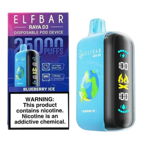 ELF BAR 25K Puffs 25000 RAYA D3 Einweg Vape EU Lager