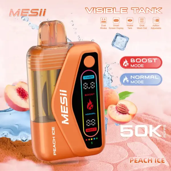Mesii 50K Puffs Visible Tank Dual Mode Einweg E Zigarette 50000 Kostenloser Versand