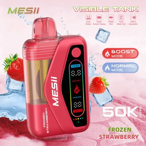 Mesii 50K Puffs Visible Tank Dual Mode Einweg E Zigarette 50000 Kostenloser Versand