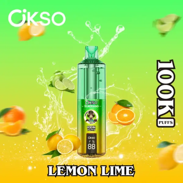 OKSO Tornado 100k Puffs 100000 Wiederaufladbarer Einweg-Vape-Stift Kostenloser Versand