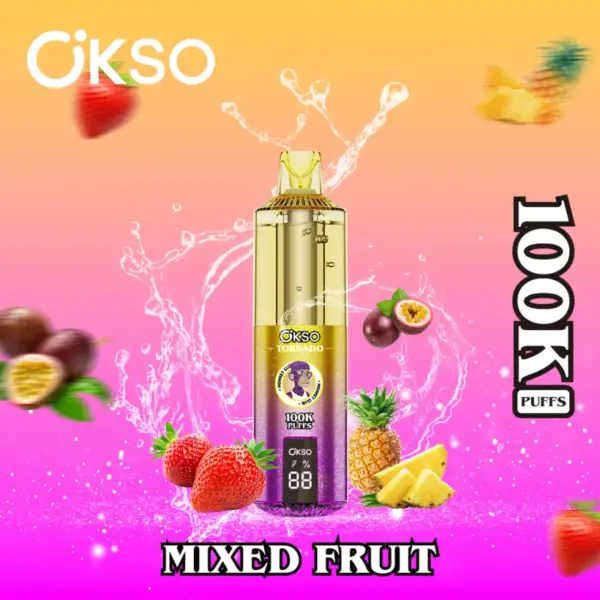 OKSO Tornado 100k Puffs 100000 Wiederaufladbarer Einweg-Vape-Stift Kostenloser Versand