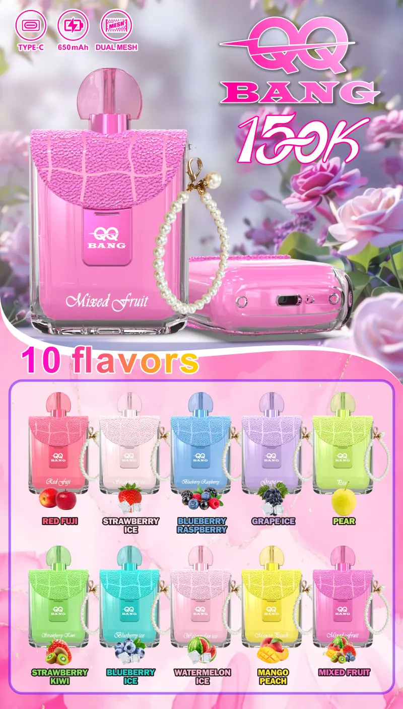 QQ Bang 150K Puffs 150000 Beste Einweg Vape Kostenloser Versand