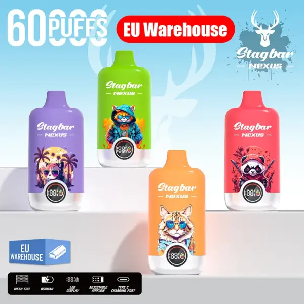 Stagbar 60K Puffs Nexus Einweg E Zigarette 60000 EU Lager