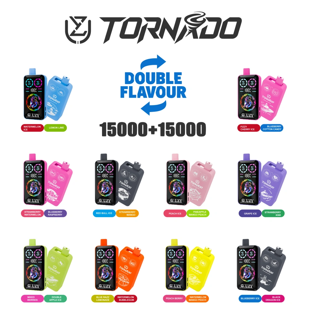 UZY 30K Puffs 30000 Tornado 2 In 1 Einweg E Zigarette Großhandel Kostenloser Versand