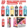 ZOOY Mega 60K Puffs 60000 DTL Shisha Einweg E Zigarette Großhandel EU Lager