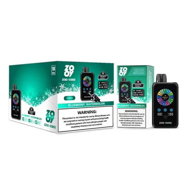 ZOOY ZERO 45K Puffs 45000 Nikotin Und Ice Kontrolle Einweg Vape Großhandel EU Lager