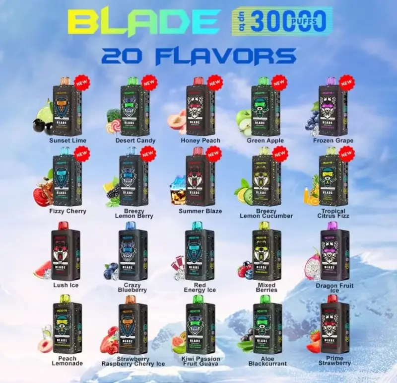 Merry Mi 30k Puffs 30000 Blade Beste Einweg Vape mit EU Lager und Kostenlosem Versand