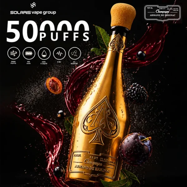 Solaris Champagne 50k Züge 50000 Puffs Armand De Brignac