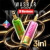 Wasbar 150K Züge 3 in 1 DTL Vaping Einweg E-Zigarette Vape