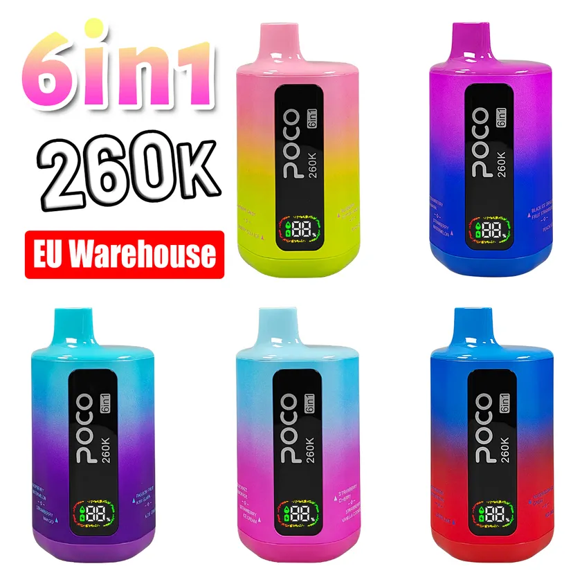 POCO 260K Züge 6 in 1 Einweg E-Zigarette Vape