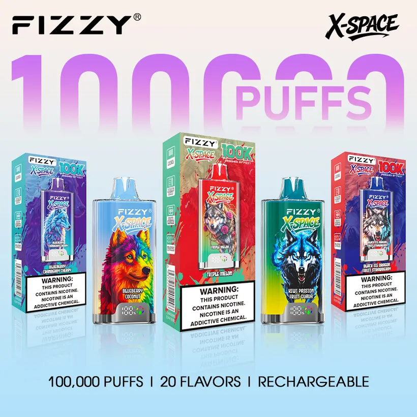 Fizzy 100K Züge X-Space Crystal Nikotinsalz