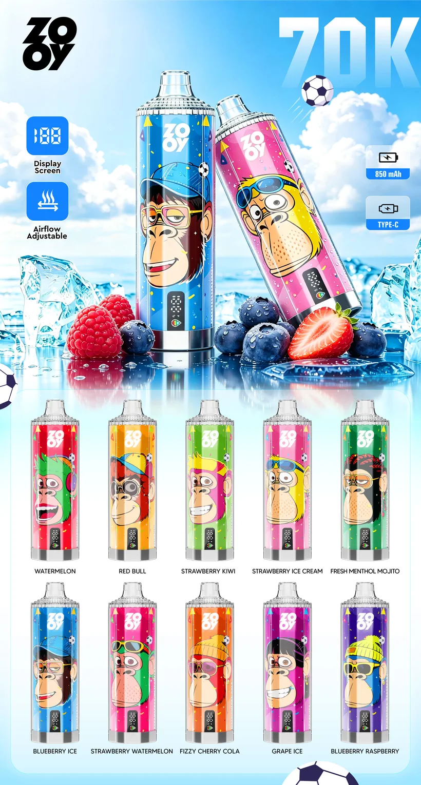 ZOOY 70K Züge 70000 Puffs Crystal Einweg E-Zigarette Vape
