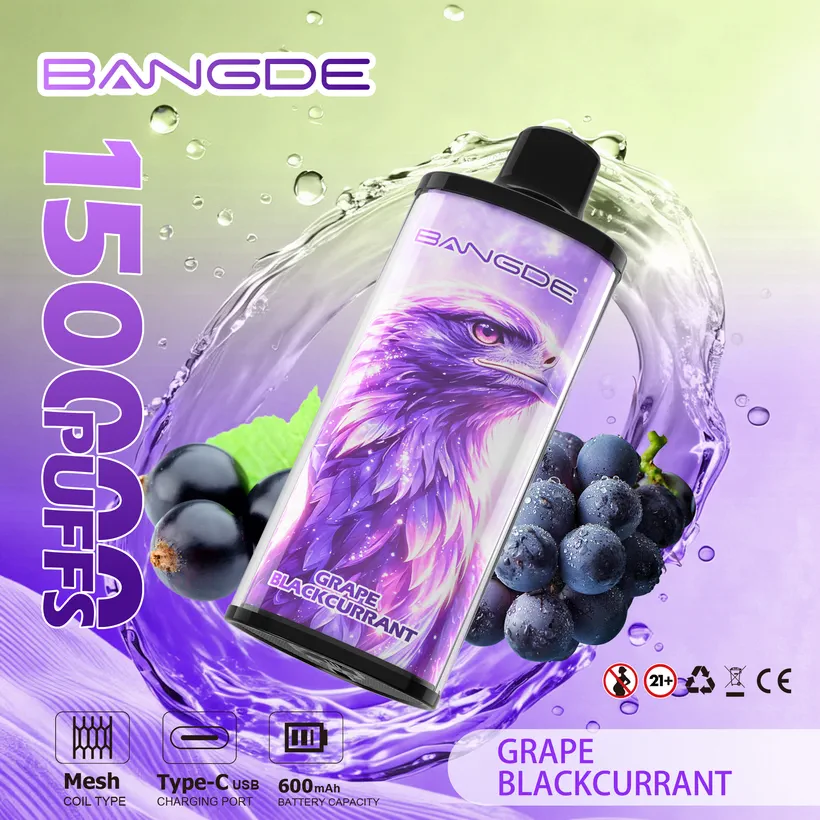 Bang DE 150k Züge 150000 Puffs Crystal Einweg E-Zigarette Vape