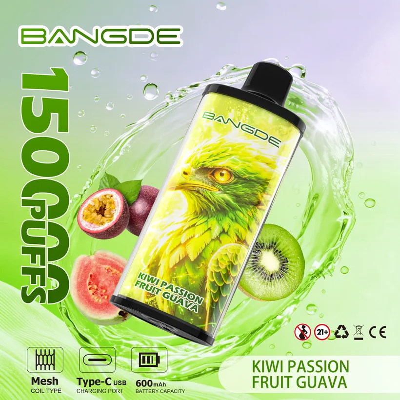 Bang DE 150k Züge 150000 Puffs Crystal Einweg E-Zigarette Vape