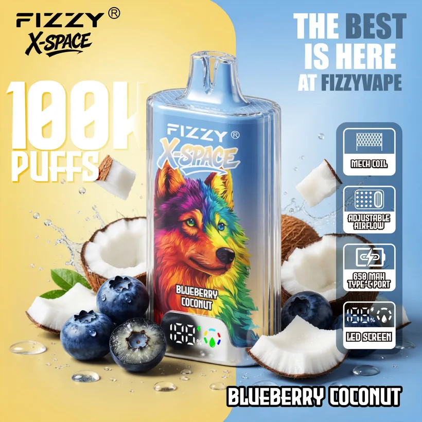 Fizzy 100K Züge X-Space Crystal Nikotinsalz