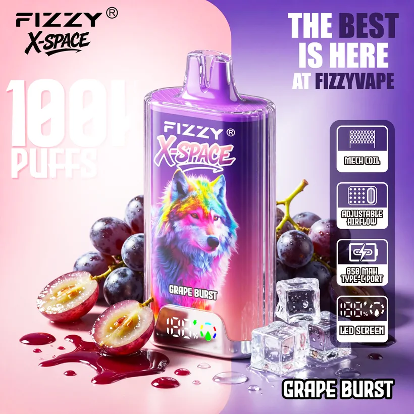 Fizzy 100K Züge X-Space Crystal Nikotinsalz