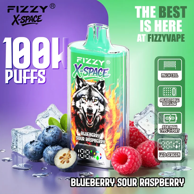 Fizzy 100K Züge X-Space Crystal Nikotinsalz